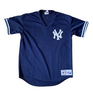 Majestic New York Yankees Blue/White Baseball-MLB Jersey Boys Size XL
